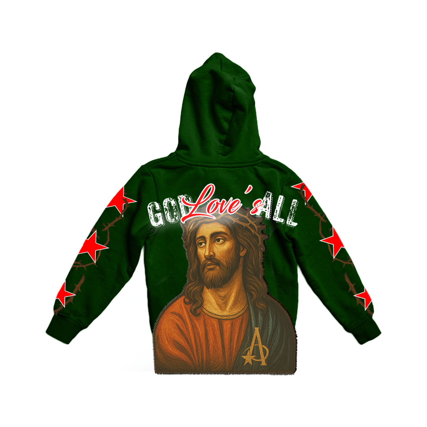 GREEN "GOD LOVE'S ALL" HOODIE COLLECTION **LIMITED EDITION**