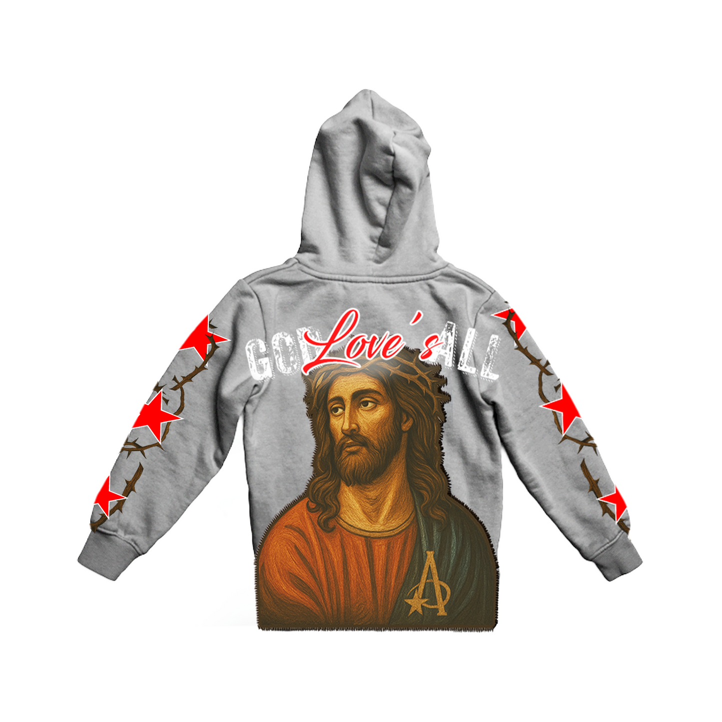 GREY "GOD LOVE'S ALL" HOODIE COLLECTION **LIMITED EDITION**