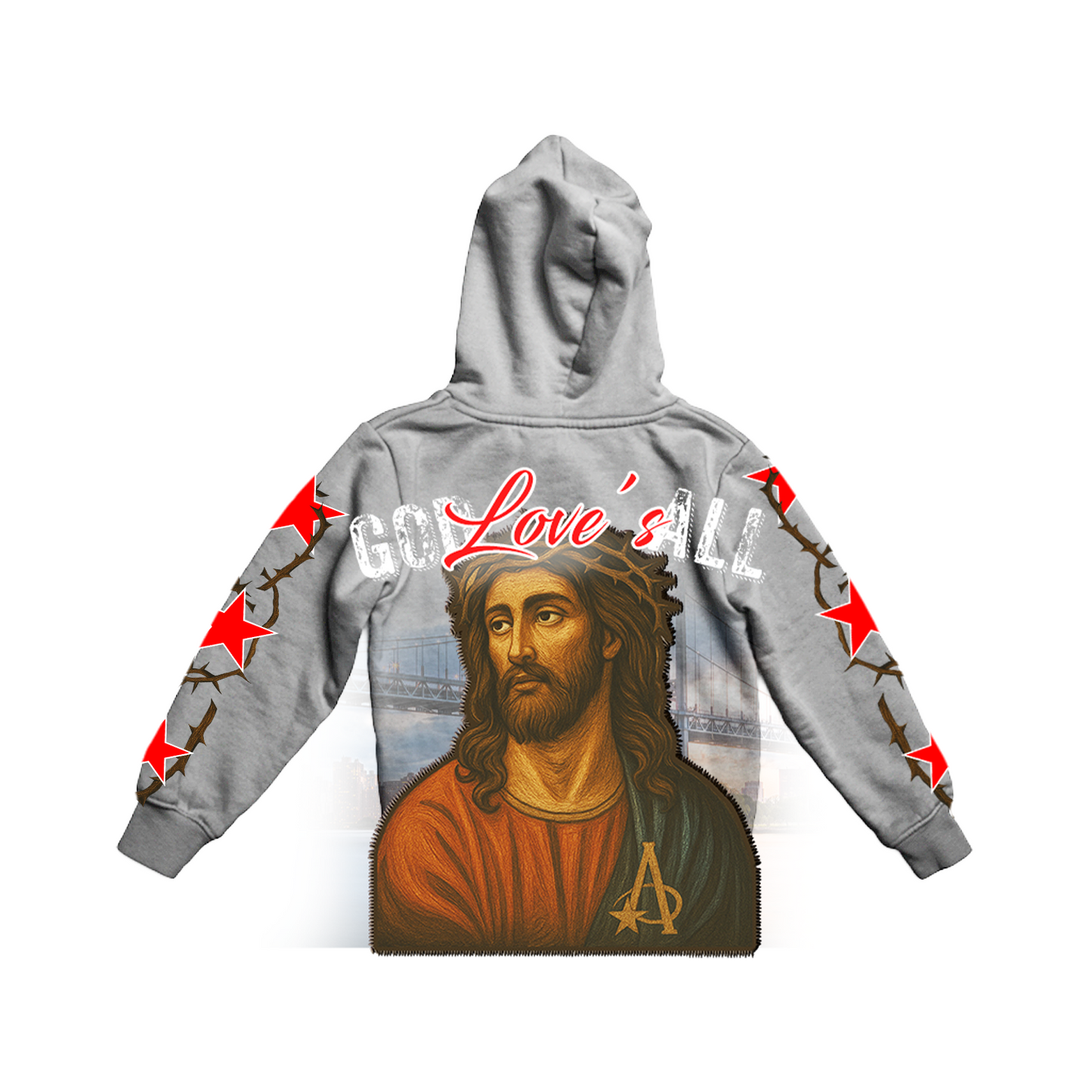 GREY "GOD LOVE'S ALL" HOODIE COLLECTION **LIMITED EDITION**