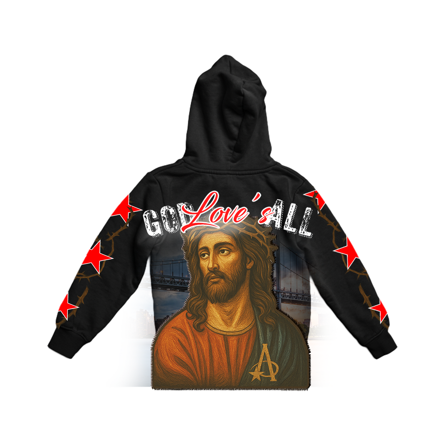 BLACK "GOD LOVE'S ALL" HOODIE COLLECTION **LIMITED EDITION**