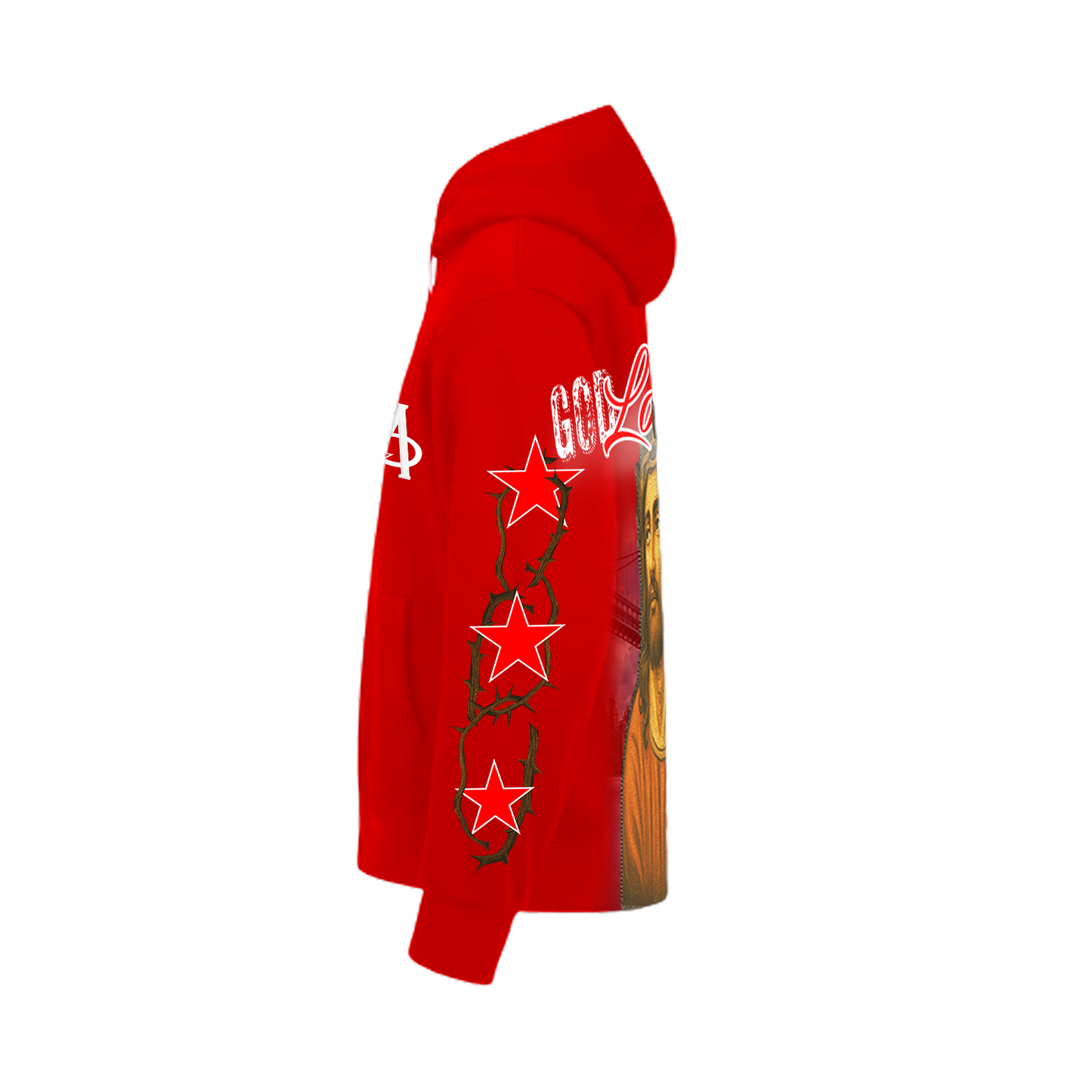 RED "GOD LOVE'S ALL" HOODIE COLLECTION **LIMITED EDITION**