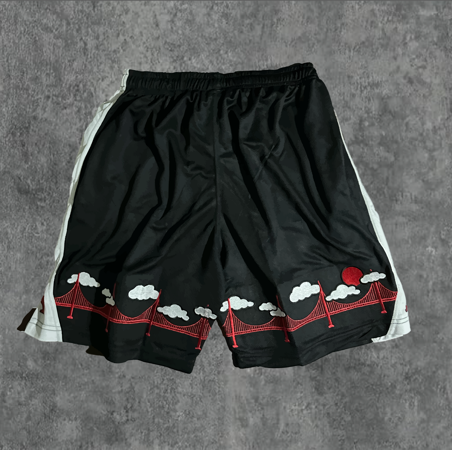1. RED/BLK AOD Cloud 9 Shorts