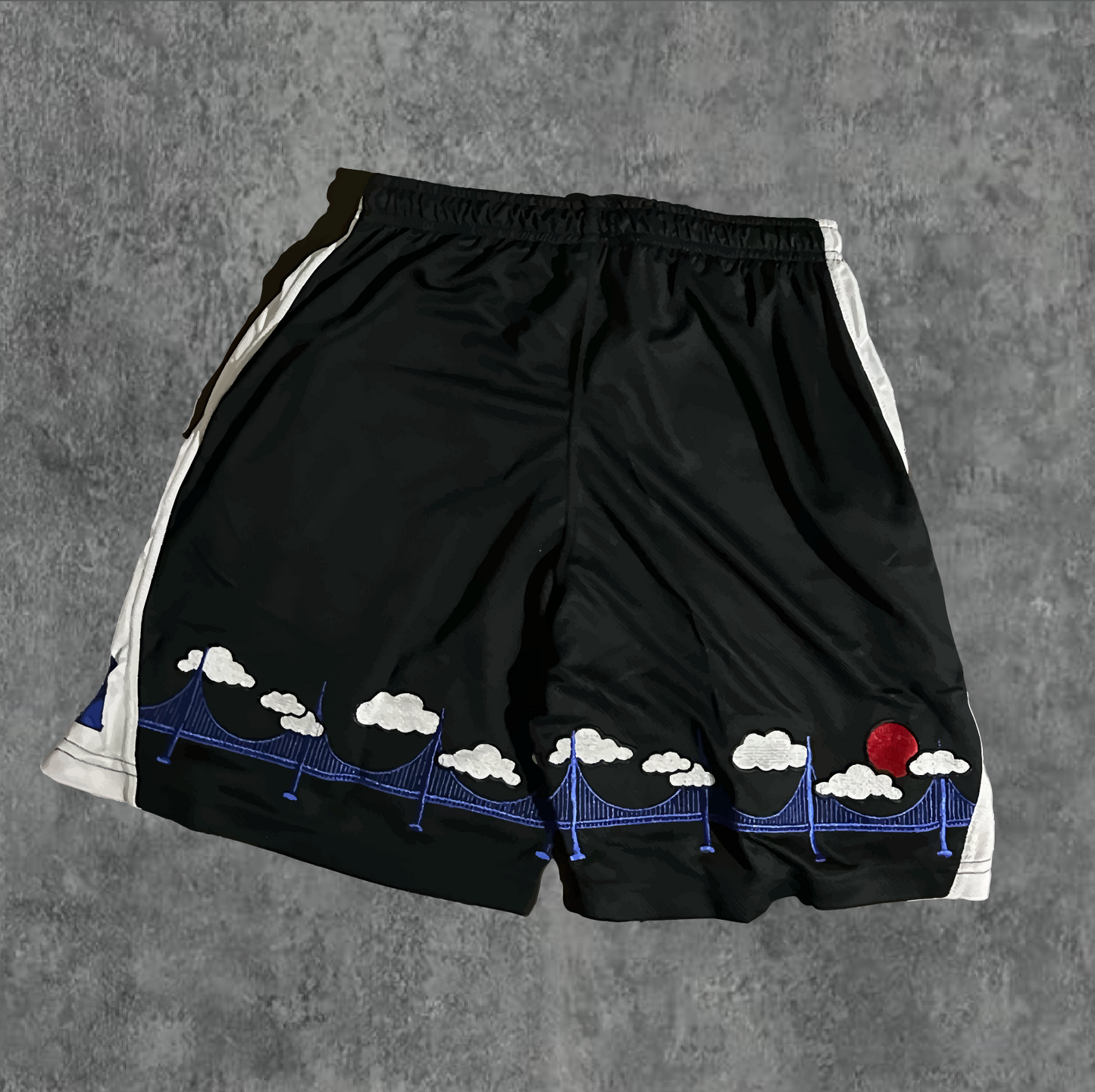 3. BLUE/BLK AOD Cloud 9 Shorts