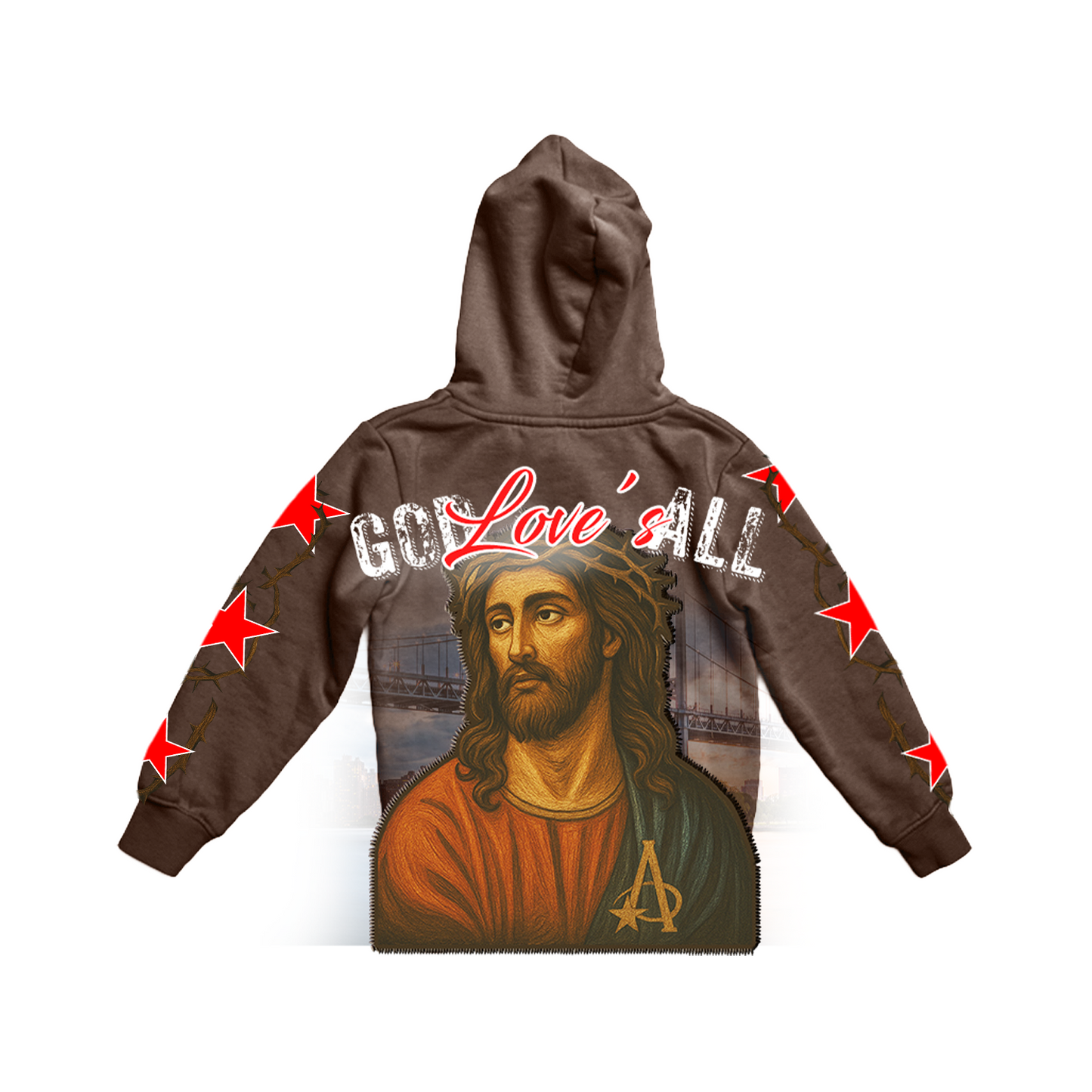 BROWN "GOD LOVE'S ALL" HOODIE COLLECTION **LIMITED EDITION**