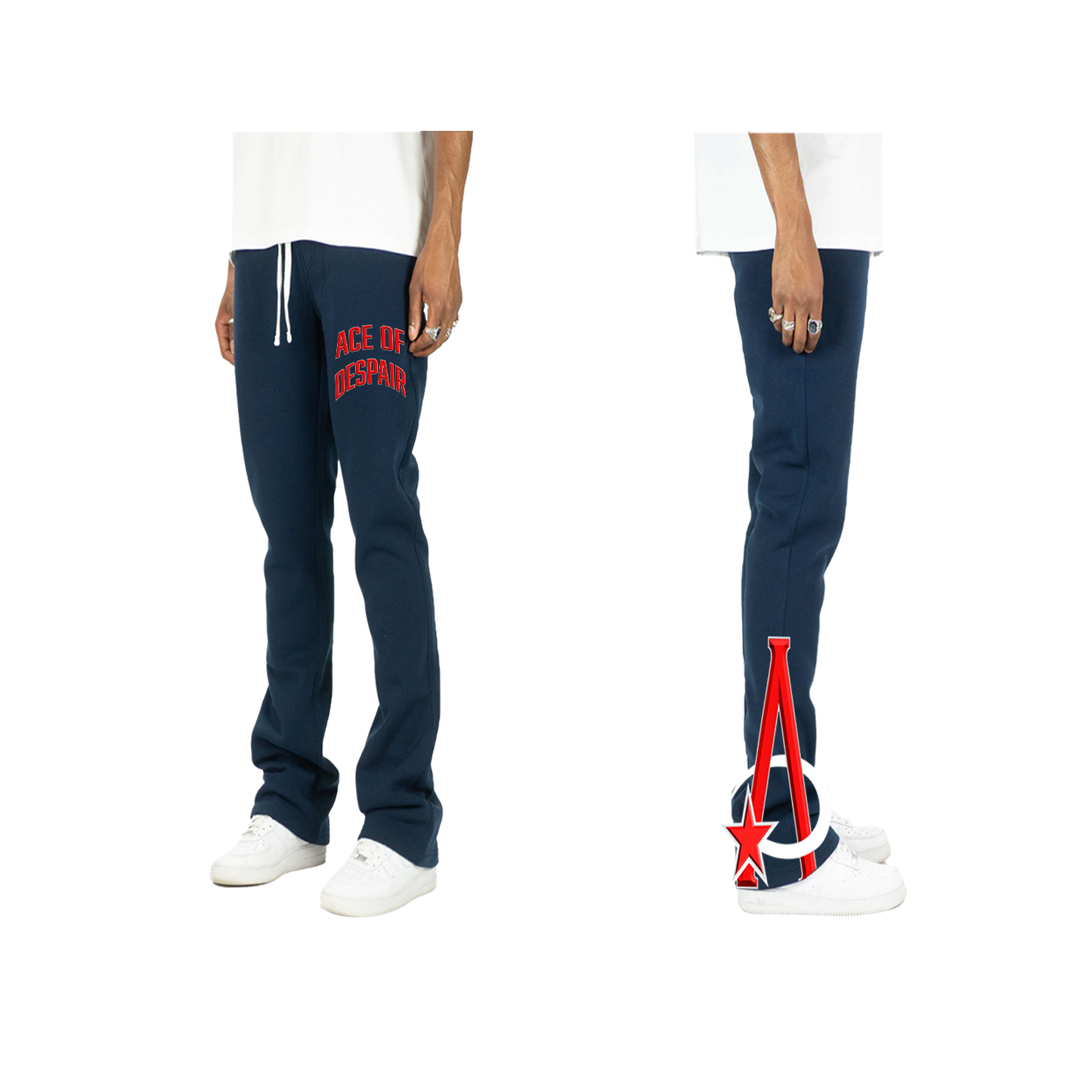 Blue/ Red- AOD Star Stack Sweat Pants