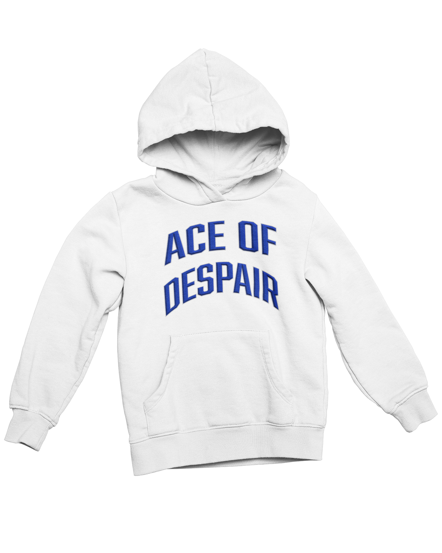 White/ Navy Blue - Ace Of Despair Shooting Star Hoodies