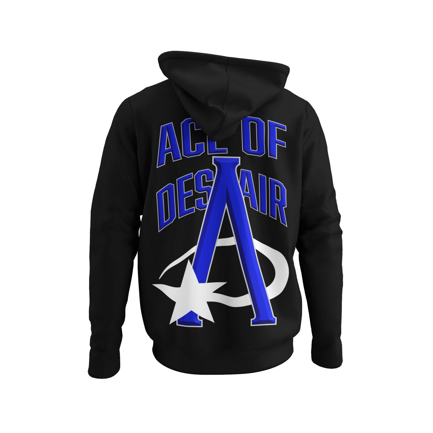 Black/ Blue - AOD Shooting Star Hoodies