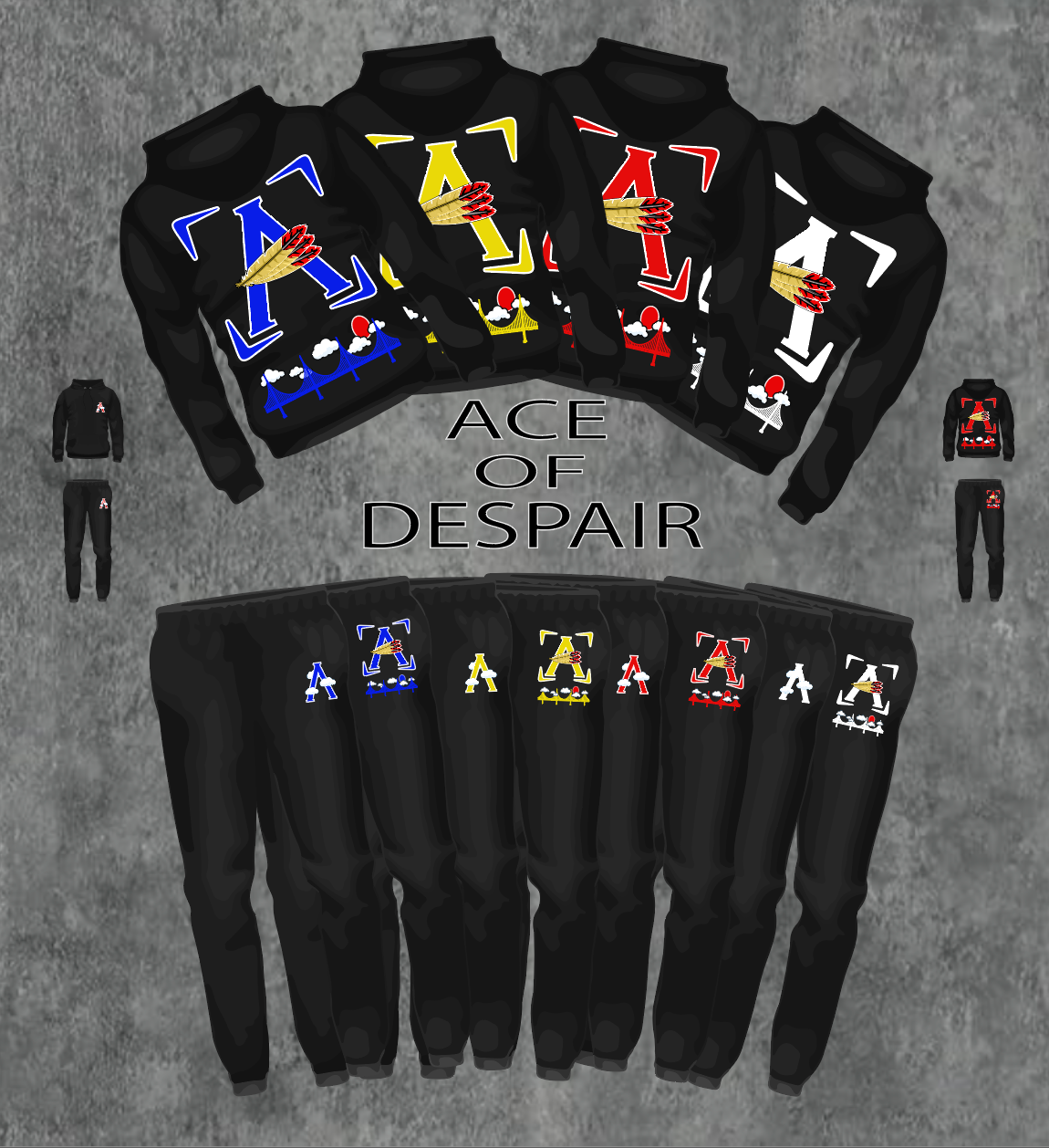 AOD Fall Hooded Sweatsuit collection