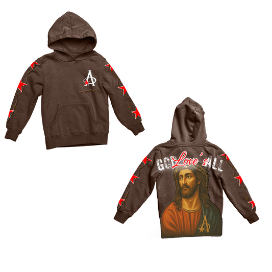 BROWN "GOD LOVE'S ALL" HOODIE COLLECTION **LIMITED EDITION**