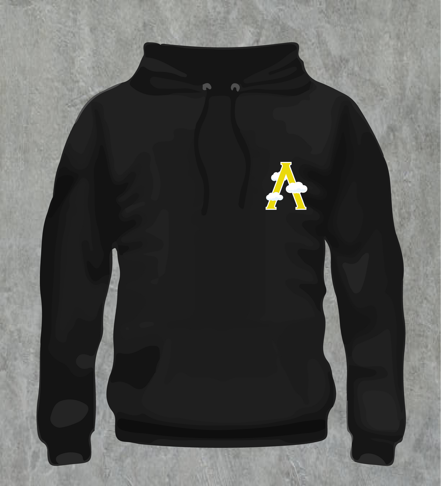 Hooded Sweat Set Blk/Yellow