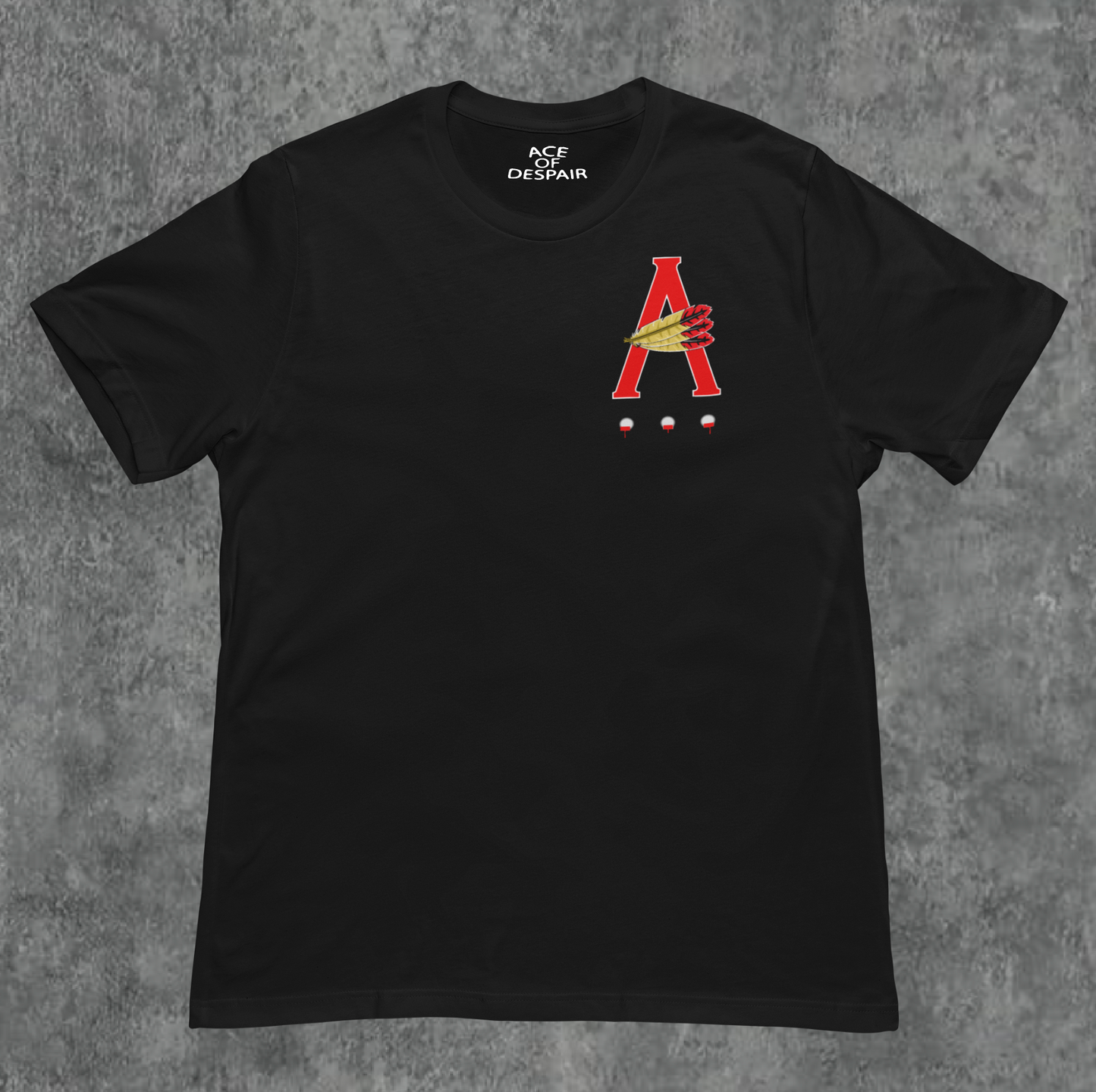 Black/Red AOD Billboard 6.4 Oz Tee