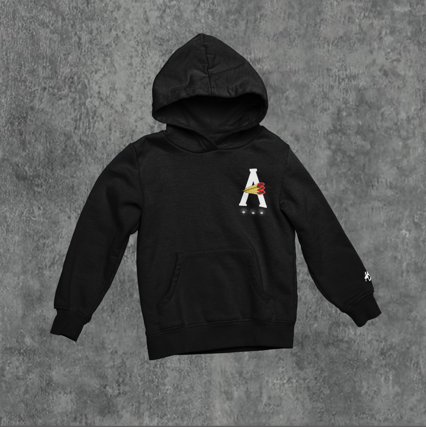 BLK/WHITE- AOD BILLBOARD HOODIE