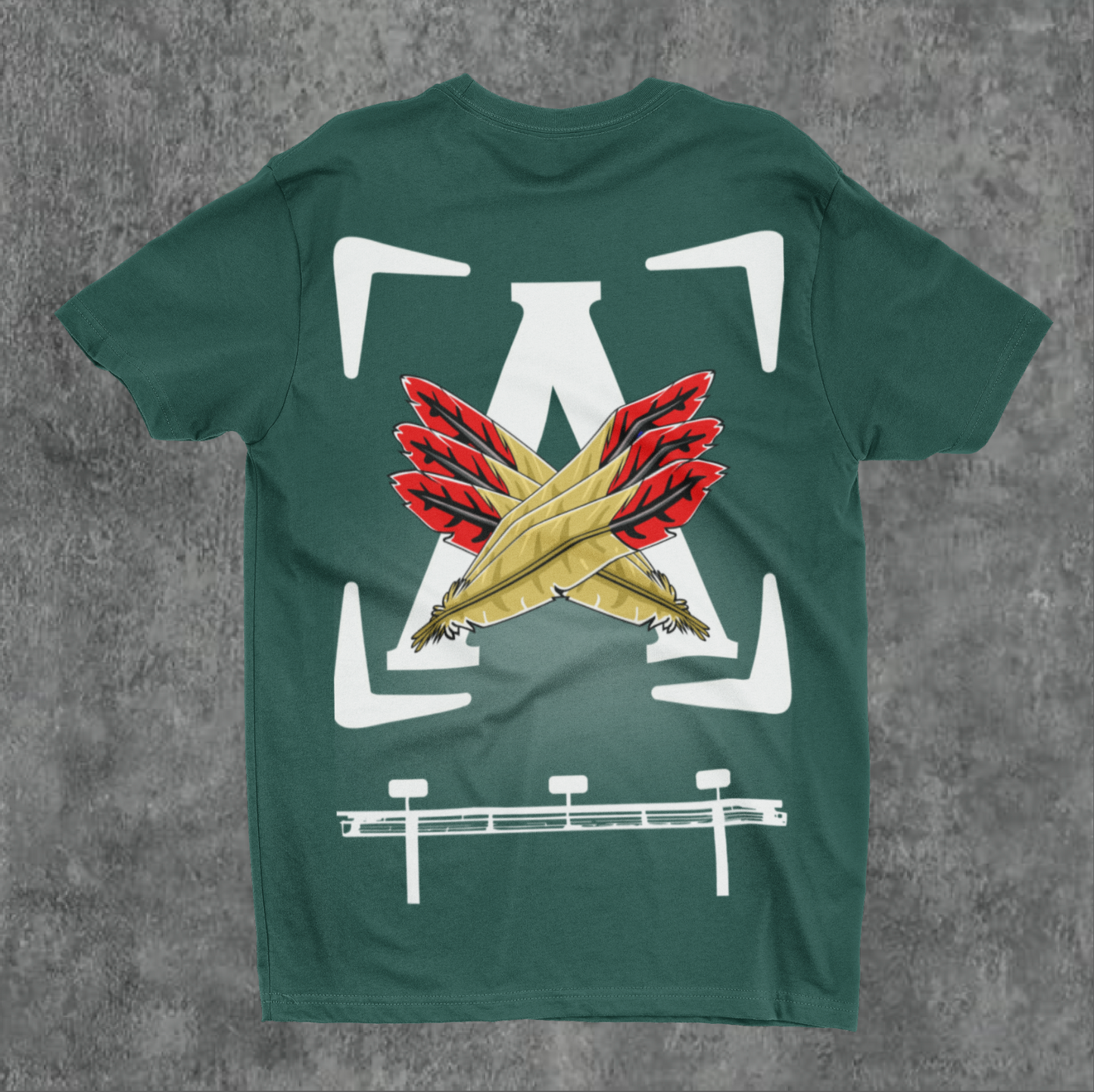 Green/White AOD Billboard 6.4 Oz Tee