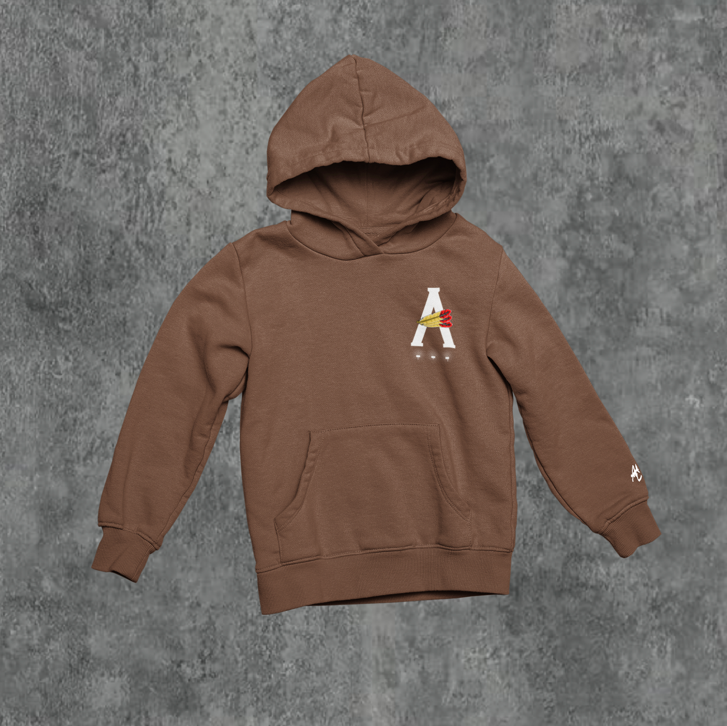 BROWN/ WHITE- AOD BILLBOARD HOODIE