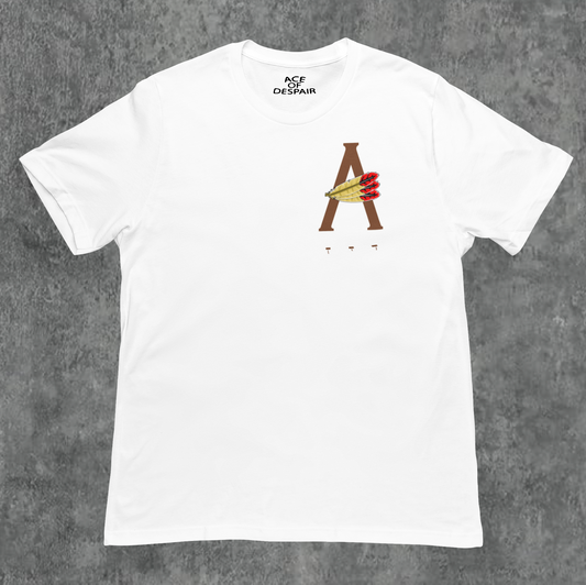 White/Brown AOD Billboard 6.4 Oz Tee