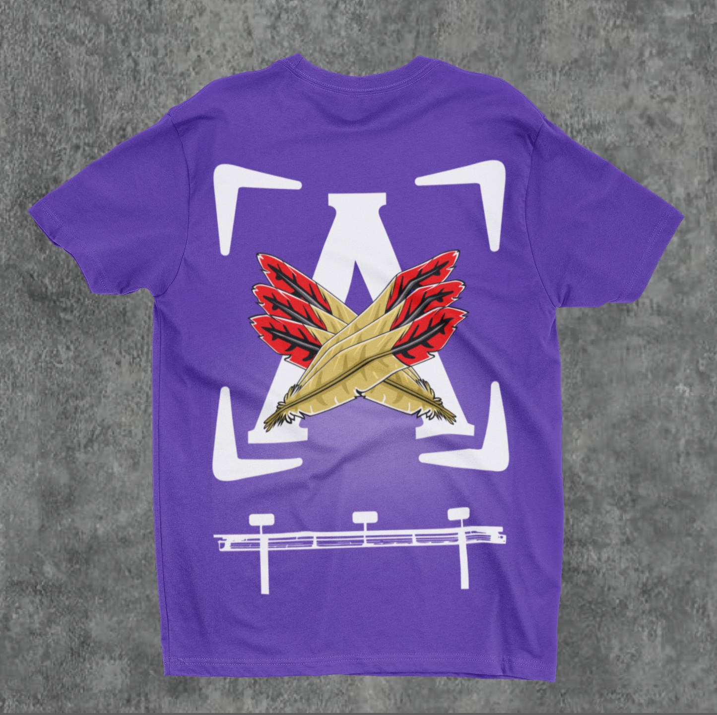 Purple/White AOD Billboard 6.4 Oz Tee