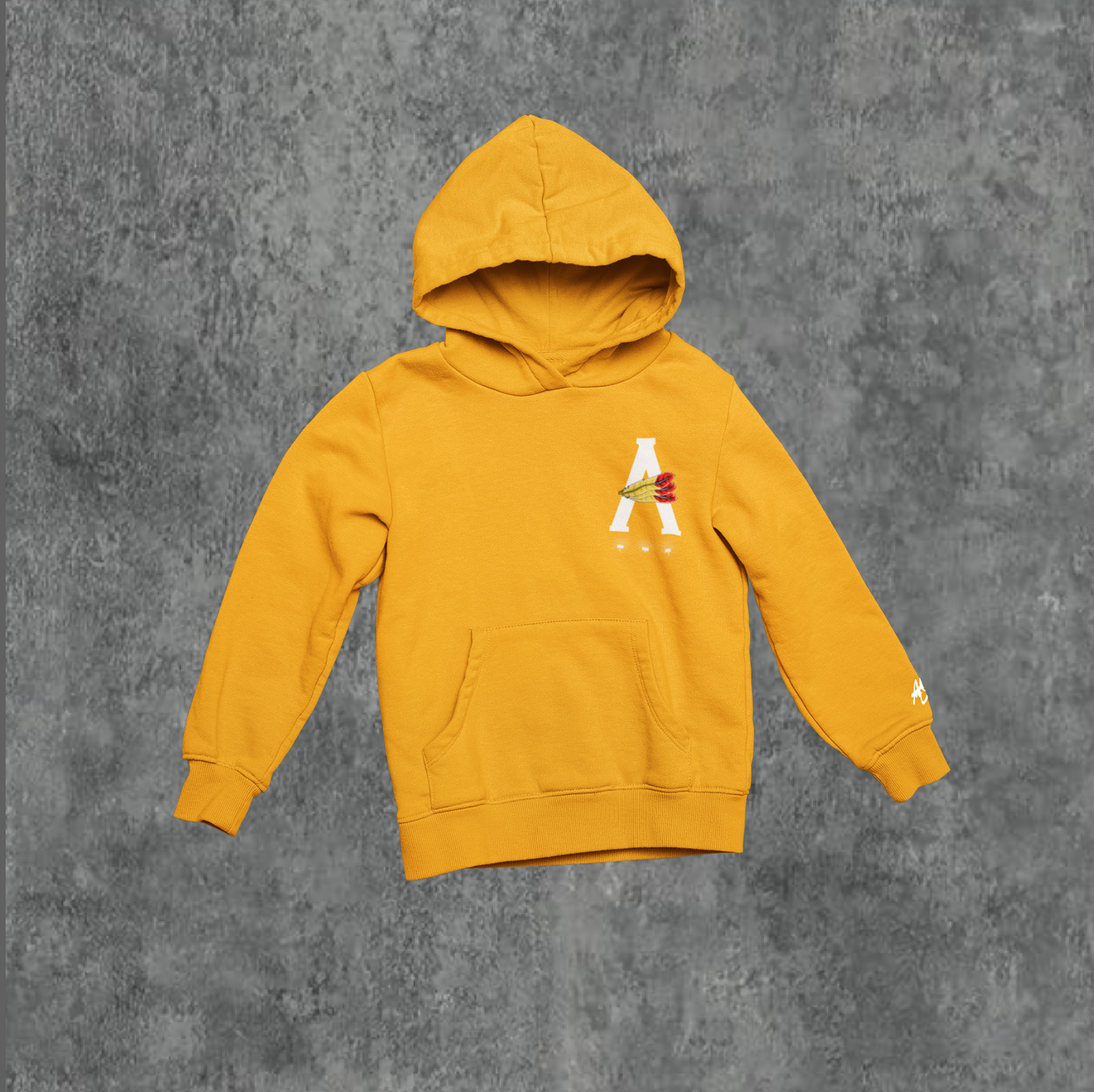 MUSTARD/ WHITE- AOD BILLBOARD HOODIE