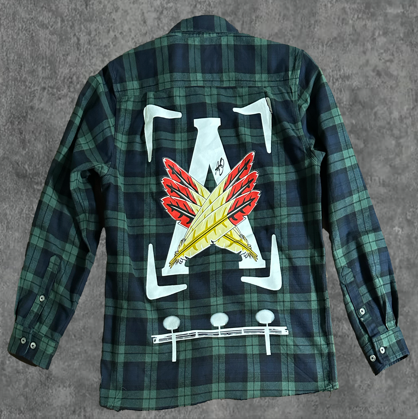 Green/ Blue "AOD" Flannels Jackets