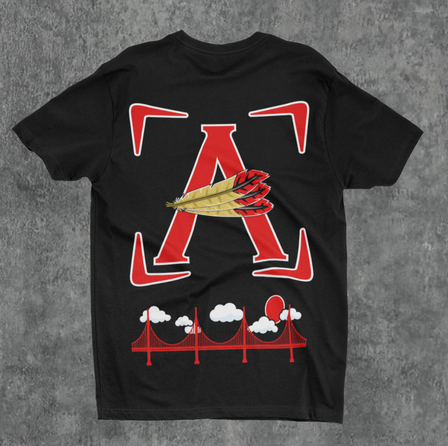 1. RED/BLK AOD Cloud 9 6.4 oz Shirts