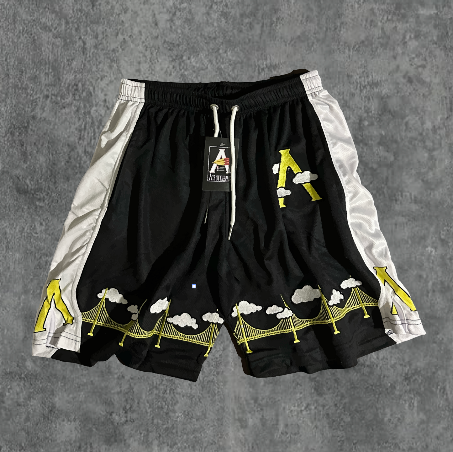 2. YELLOW/BLK AOD Cloud 9 Shorts