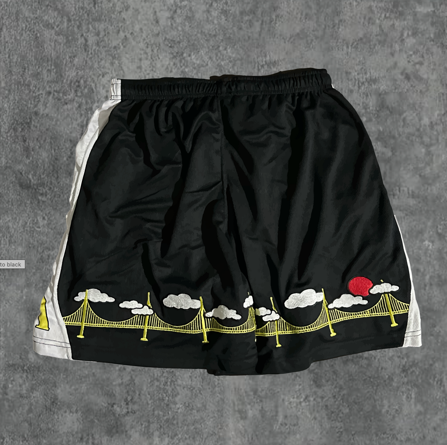 2. YELLOW/BLK AOD Cloud 9 Shorts