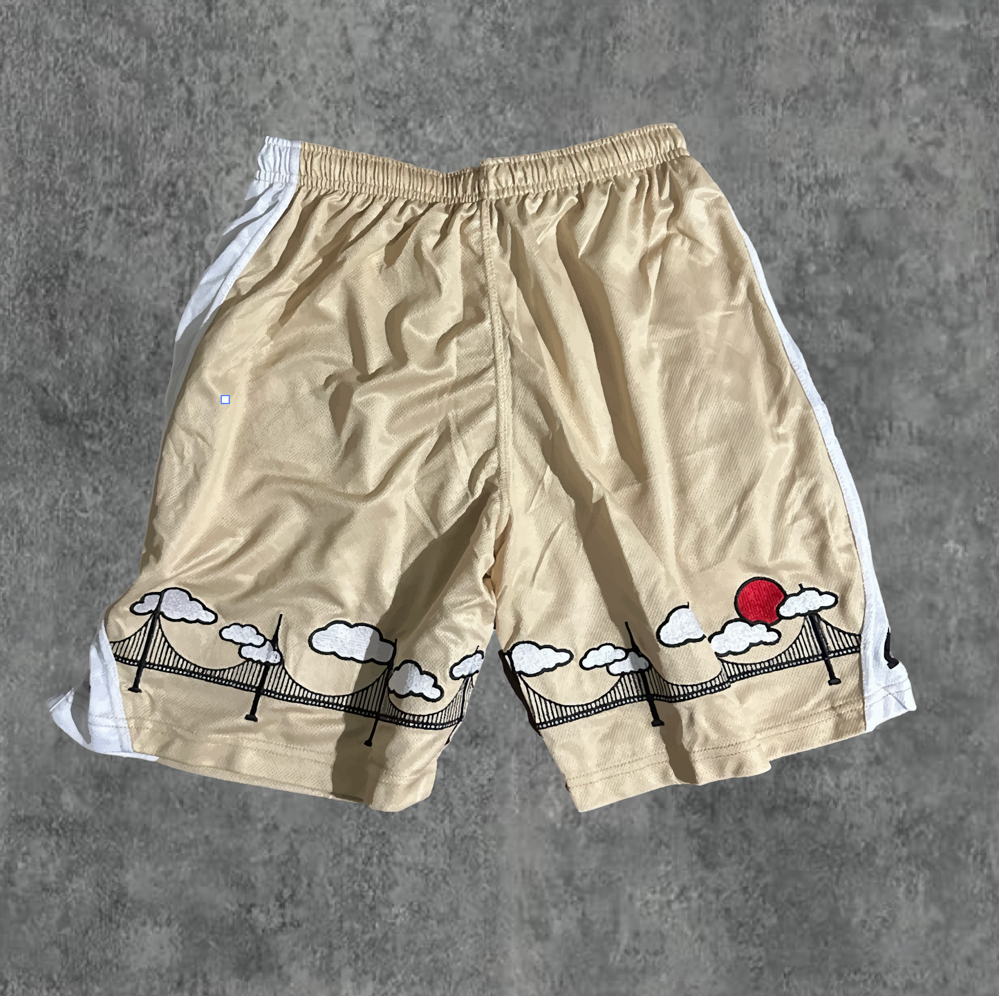 6. BLK/BEIGE AOD Cloud 9 Shorts