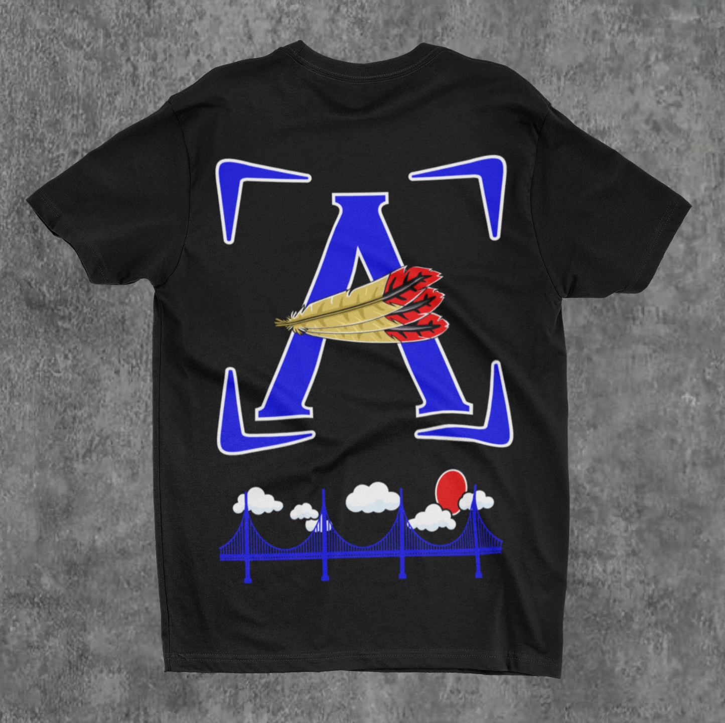 3. BLUE/BLK AOD Cloud 9 6.4 oz Shirts