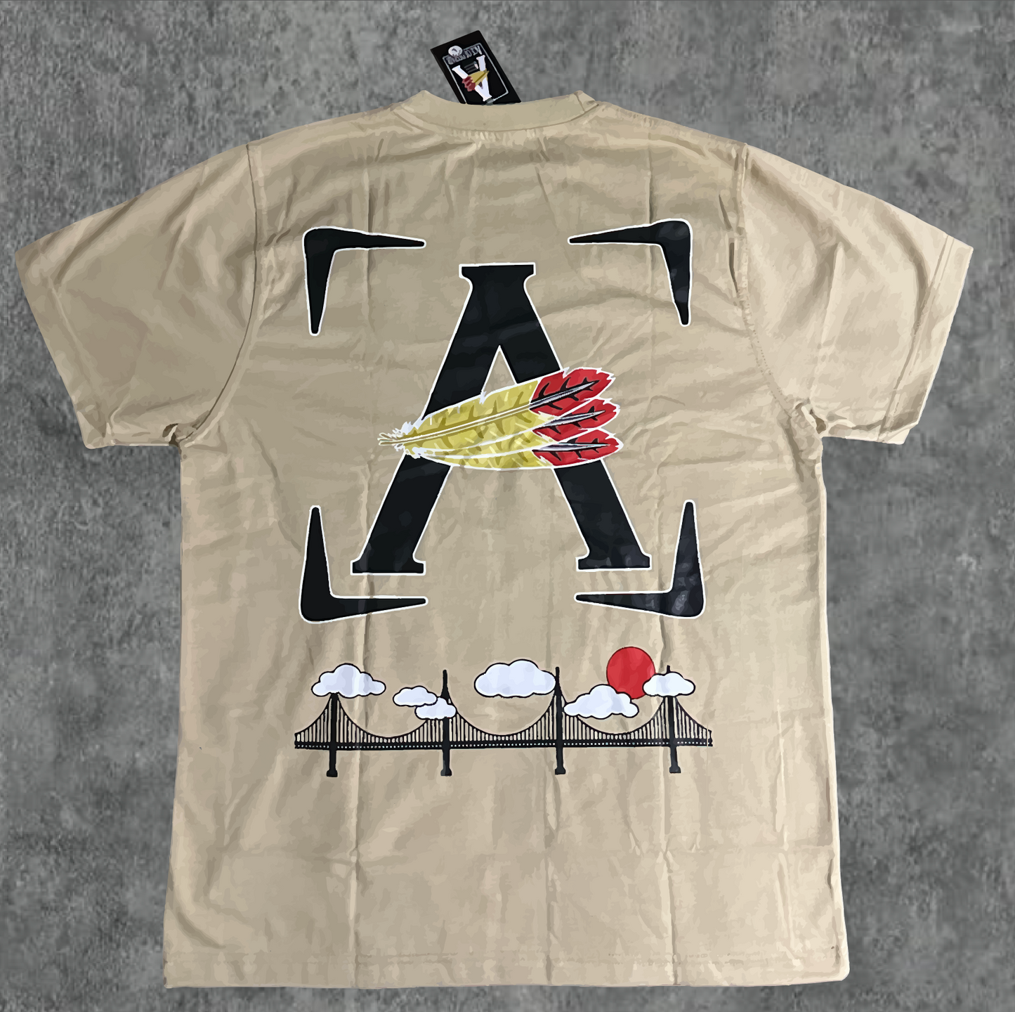 6. BLK/BEIGE AOD Cloud 9 6.4 oz Shirts