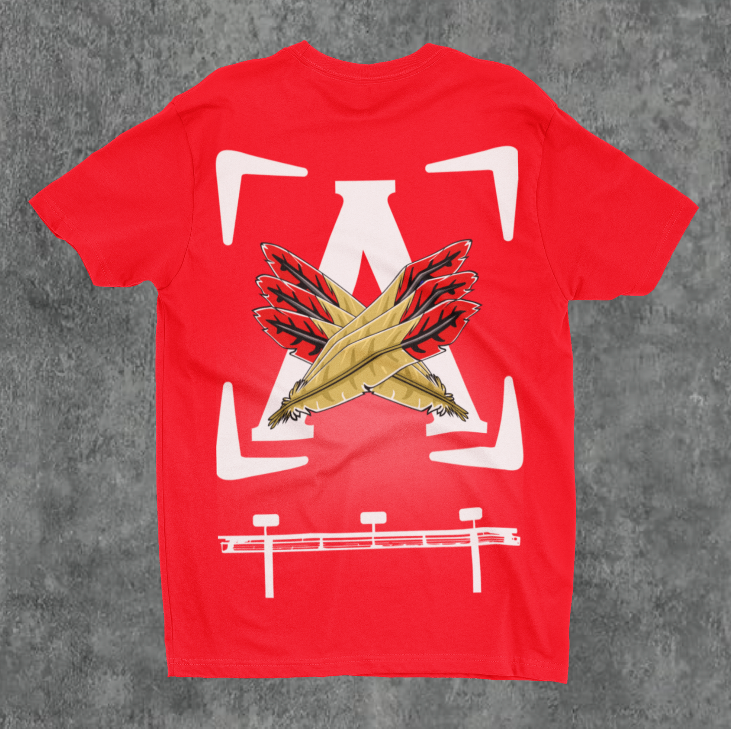 Red/White AOD Billboard 6.4 Oz Tee