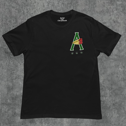 Black/Green AOD Billboard 6.4 Oz Tee