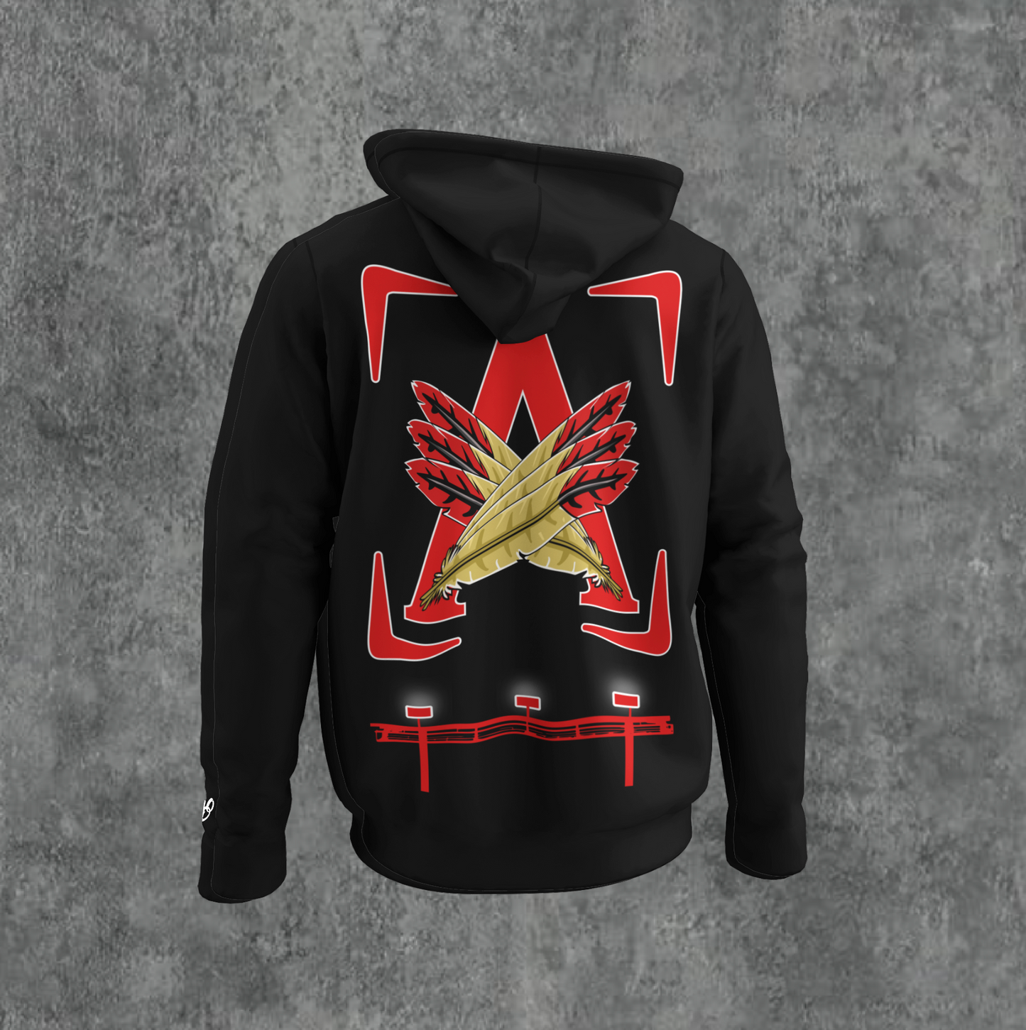 BLK/RED - AOD BILLBOARD HOODIE