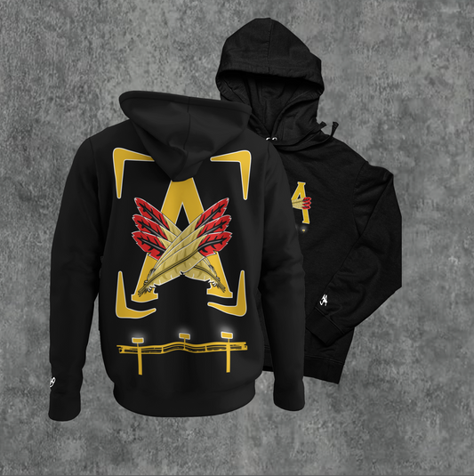 BLK/YELLOW- AOD BILLBOARD HOODIE