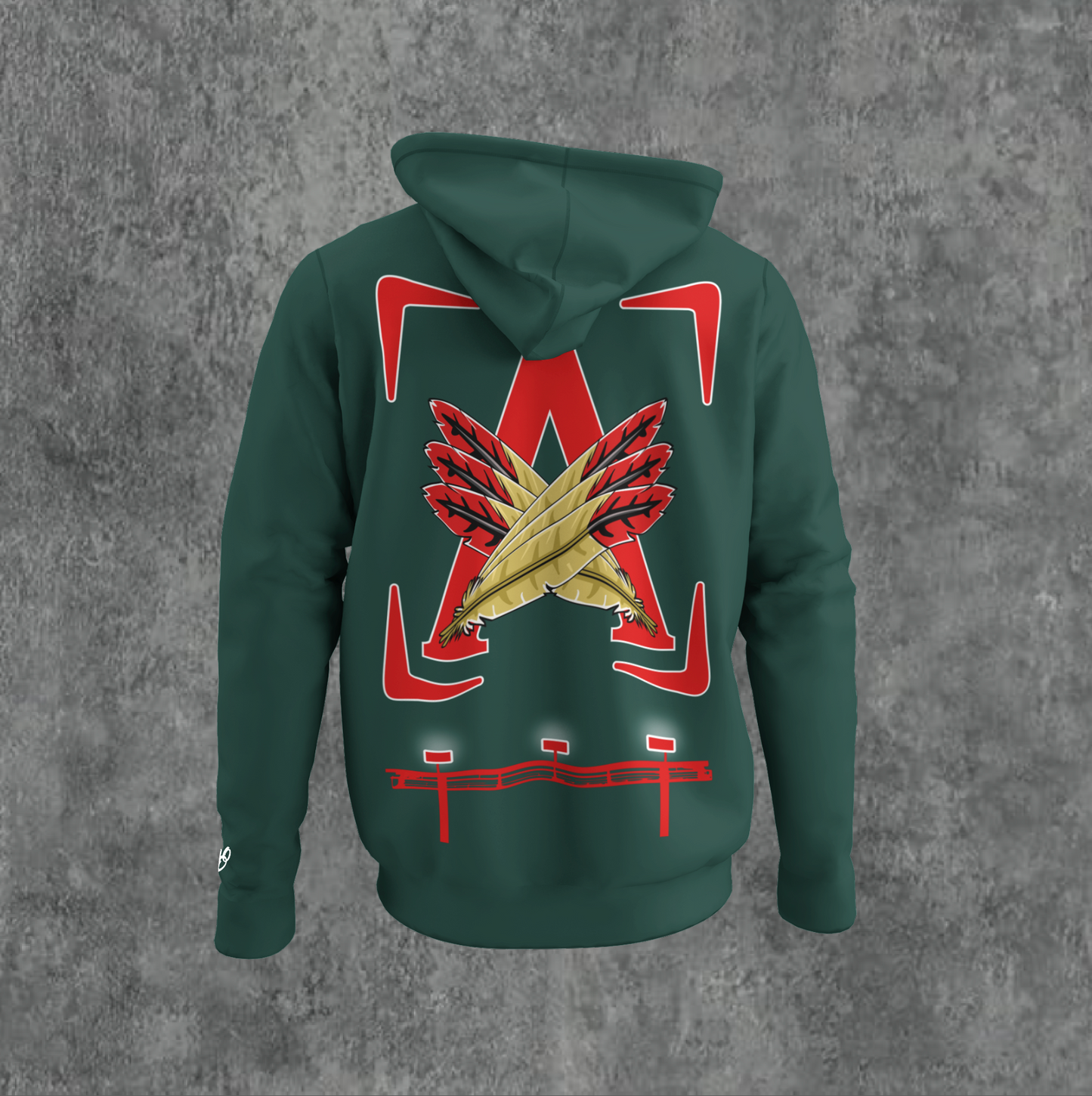 GREEN/RED - AOD BILLBOARD HOODIE