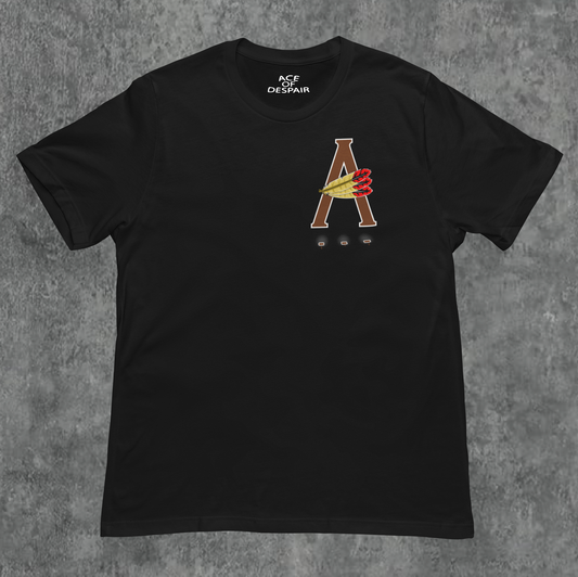 Black/Brown AOD Billboard 6.4 Oz Tee