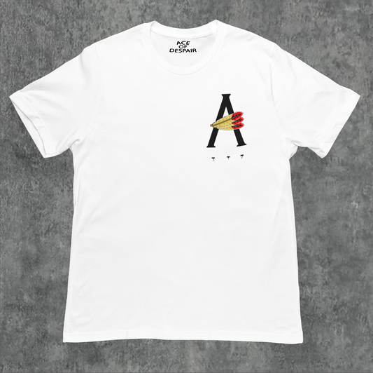 White/Black AOD Billboard 6.4 Oz Tee