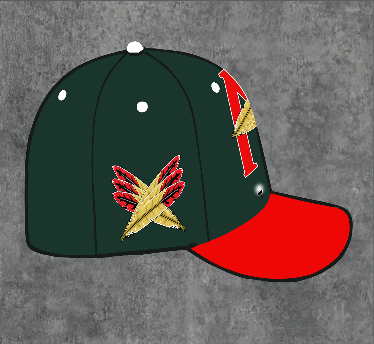 GREEN/RED AOD SNAPBACK