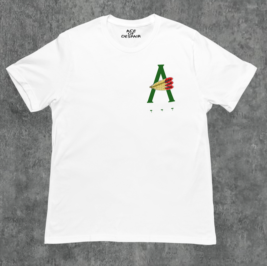 White/Green AOD Billboard 6.4 Oz Tee