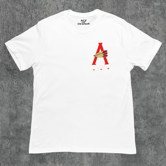 White/Red AOD Billboard 6.4 Oz Tee