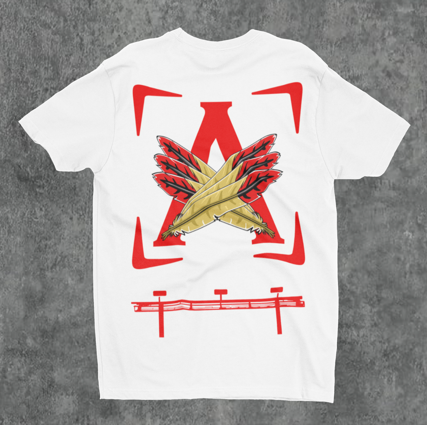 White/Red AOD Billboard 6.4 Oz Tee