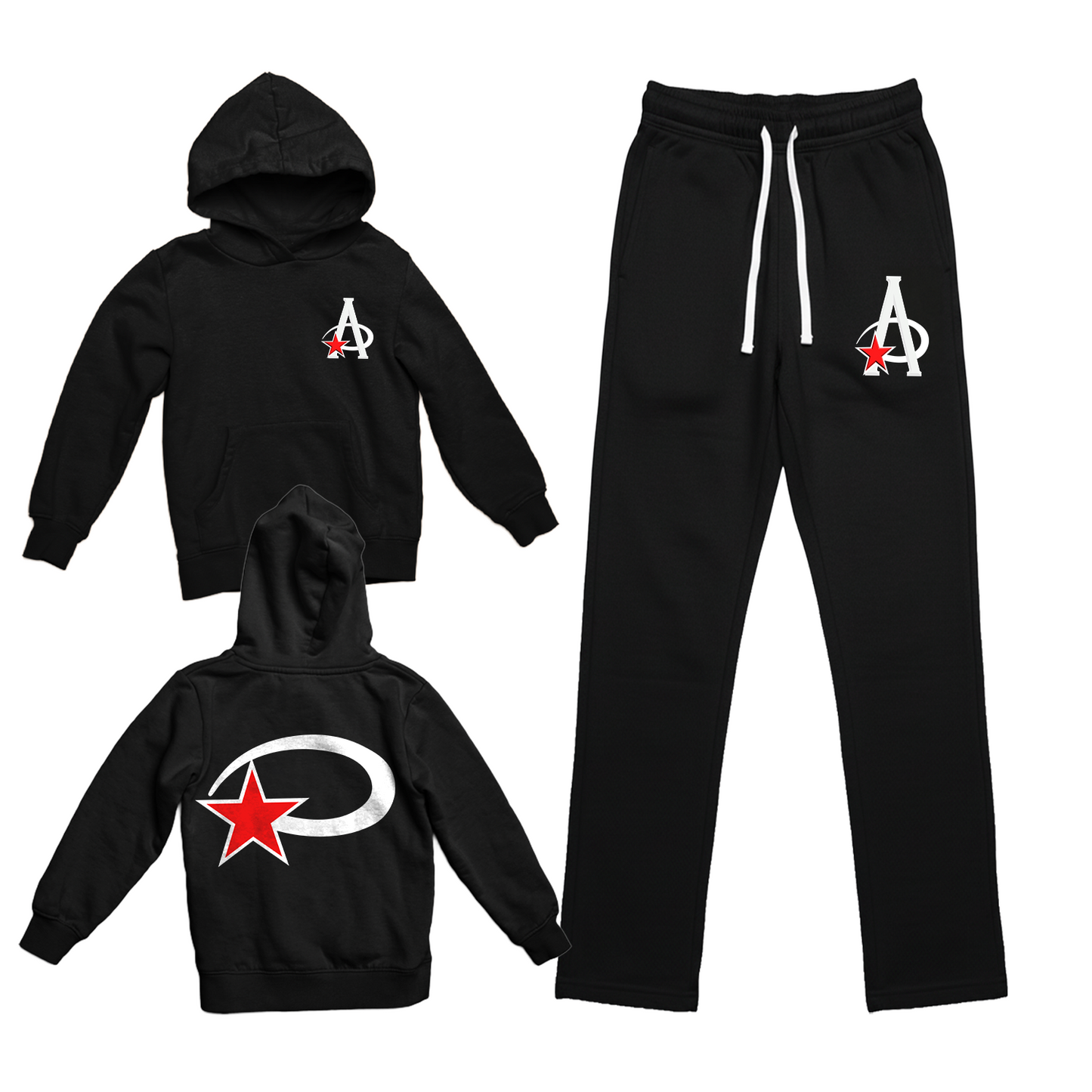 BLACK "GOD LOVE'S ALL" SWEAT SUITS