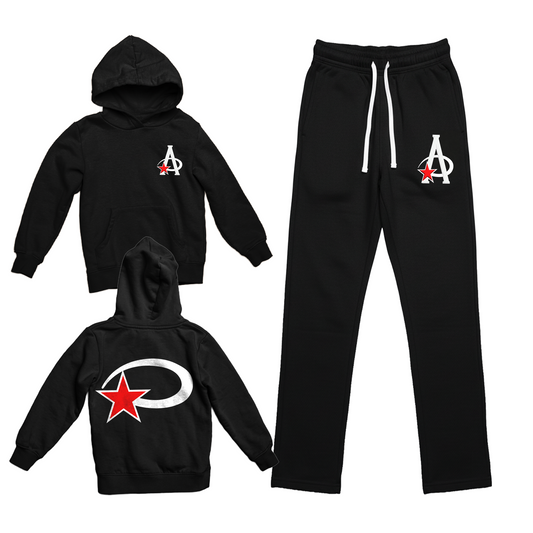 BLACK "GOD LOVE'S ALL" SWEAT SUITS